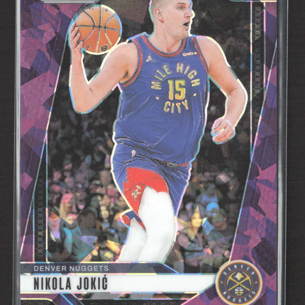 2024 Panini Prizm Mosaic Nikola Jokic #129 Purple Ice 068/149