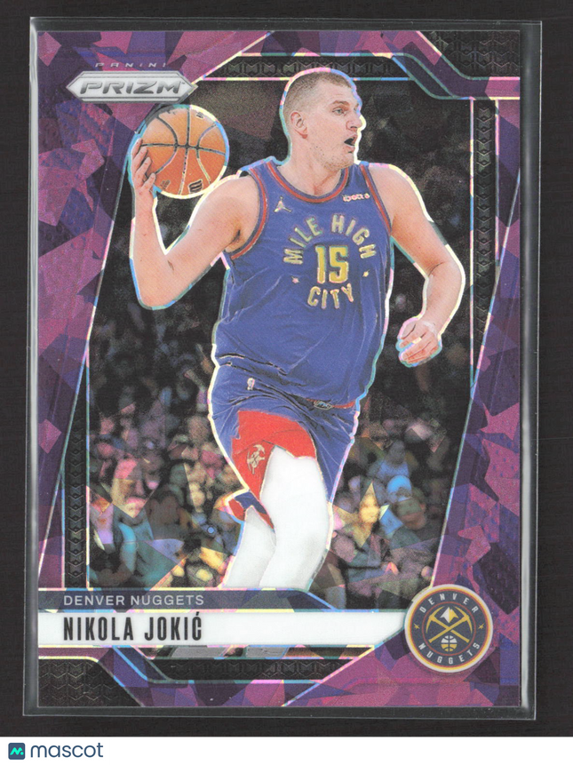 2024 Panini Prizm Mosaic Nikola Jokic #129 Purple Ice 068/149