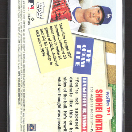 2026 Topps Update Series Profiles Shohei Ohtani Ken Griffey Jr. #TP-1