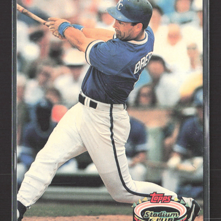 1992 Topps Stadium Club Members Choice George Brett #609