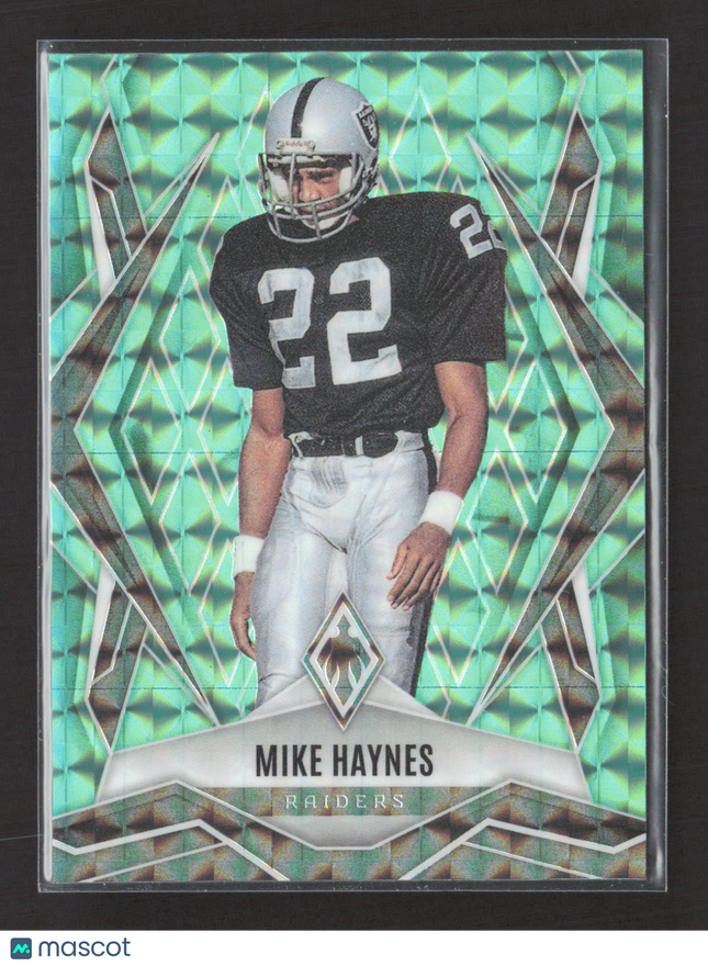 2025 Panini Phoenix Football Mike Haynes #47 Teal Prizm 122/225