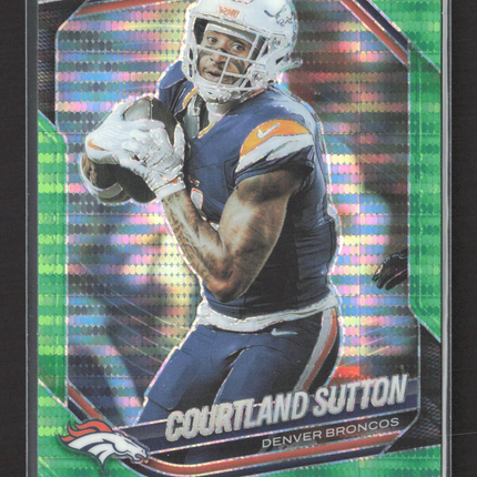 2025 Panini Prizm Courtland Sutton #163 Green