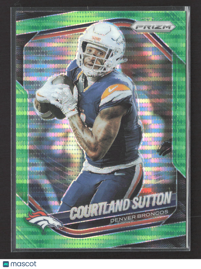 2025 Panini Prizm Courtland Sutton #163 Green