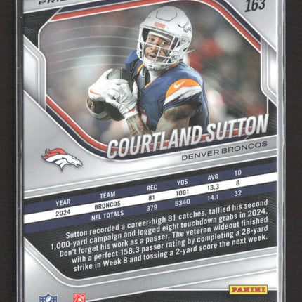 2025 Panini Prizm Courtland Sutton #163 Green