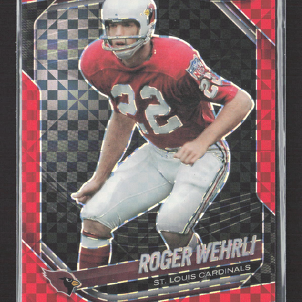 2026 Panini Prizm Black Roger Wehrli #138 Red Checkerboard 38/75