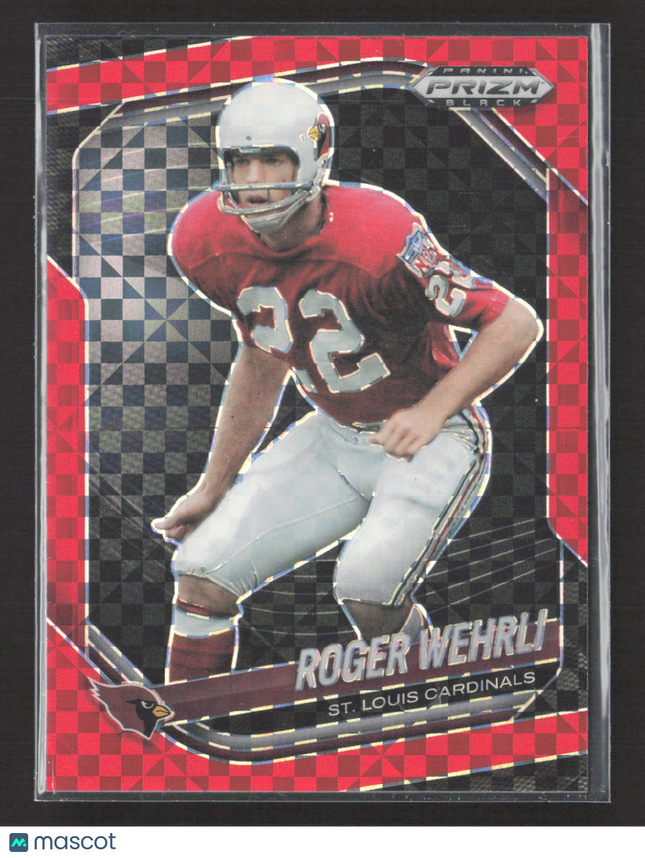 2026 Panini Prizm Black Roger Wehrli #138 Red Checkerboard 38/75