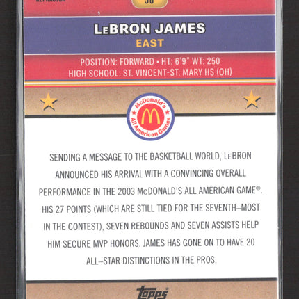 2024 Topps Chrome McDonald's All American LeBron James #50 Refractor