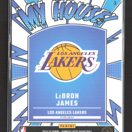 2025 Panini Donruss Optic My House! LeBron James #3 Purple