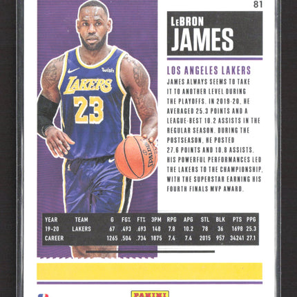 2021 Panini Contenders LeBron James #81