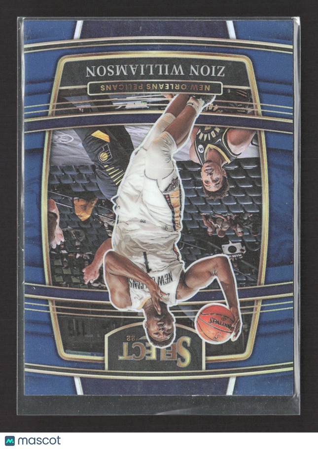 2022 Panini Select Prizm Zion Williamson #96 Blue Prizm