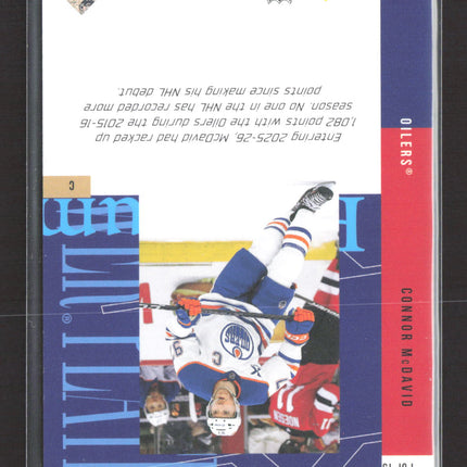 2026 Upper Deck Metal Universe Platinum Power Connor McDavid #1