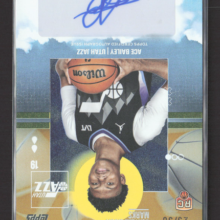 2025 Topps Contemporary Marks Ace Bailey #CM-AB RC 29/50 Gold Auto