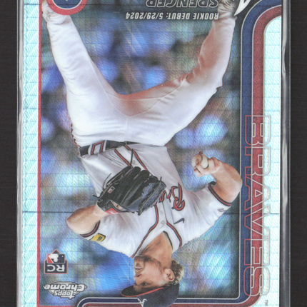 2025 Topps Chrome Update Spencer Schwellenbach #USC132 Prism Refractor RC