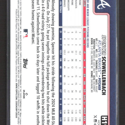 2025 Topps Holiday Spencer Schwellenbach #H199 RC