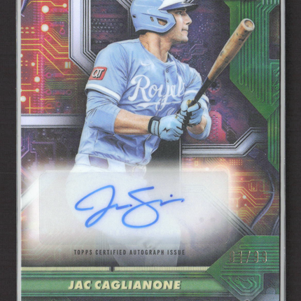 2025 Bowman's Best Circuitry Jac Caglianone #CA-JC 01/99 Green Auto