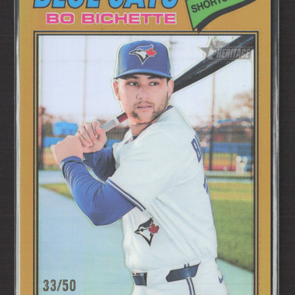 2026 Topps Heritage Bo Bichette #122 Gold 33/50