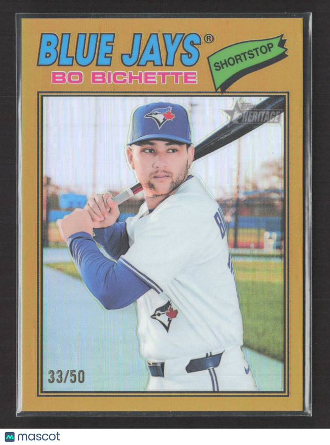 2026 Topps Heritage Bo Bichette #122 Gold 33/50