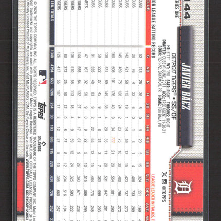 2026 Topps Series One Javier Baez #144 Aqua