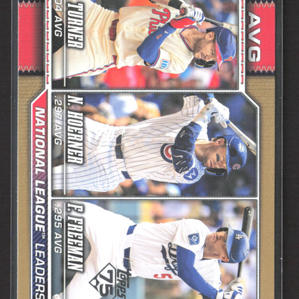 2026 Topps Series One leaders Freddie Freeman #151 Gold /2026