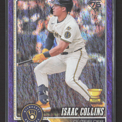 2026 Topps Series One Isaac Collins #202 Purple /250
