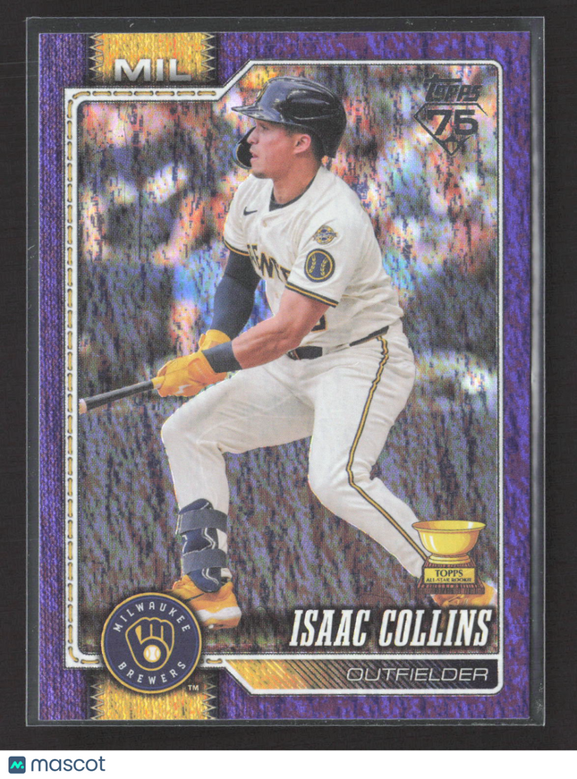 2026 Topps Series One Isaac Collins #202 Purple /250