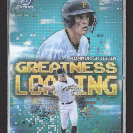 2025 Bowman Chrome Greatness Loading Konnor Griffin #GL-13 Aqua RayWave 073/125