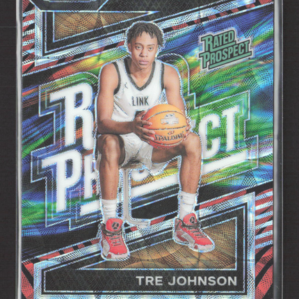 2024 Panini Prizm Draft Picks Tre Johnson #15 Tiger Stripe