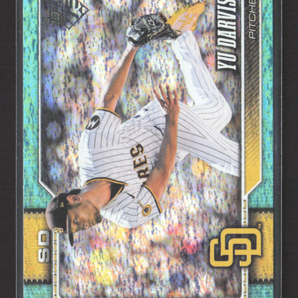 2025 Topps Series One Yu Darvish #94 Aqua Foil