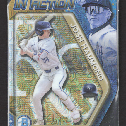 2025 Bowman In Action Josh Hammond #BIA-9 Gold Mojo /50
