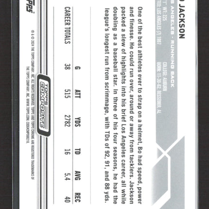 2024 Topps Composite Topps Chrome Bo Jackson #30 Aqua RayWave 157/175