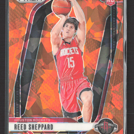 2024 Panini Prizm Reed Sheppard #268 Orange Ice RC