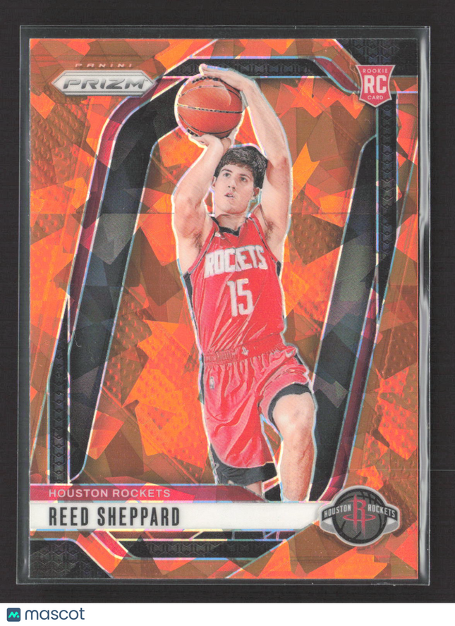 2024 Panini Prizm Reed Sheppard #268 Orange Ice RC