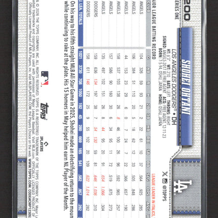 2026 Topps Series One Shohei Ohtani #200
