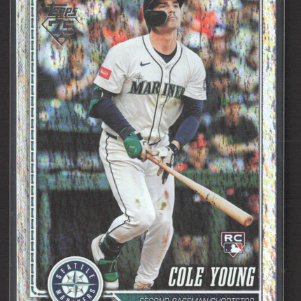 2026 Topps Series One Cole Young #129 Silver Foil RC