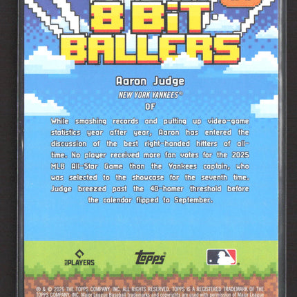 2026 Topps 8 Bit Ballers Aaron Judge #8B-10