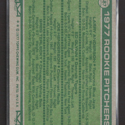 1977 Topps Greg Terlecky Larry Anderson Ed Glynn Joe Henderson #487 50th ann