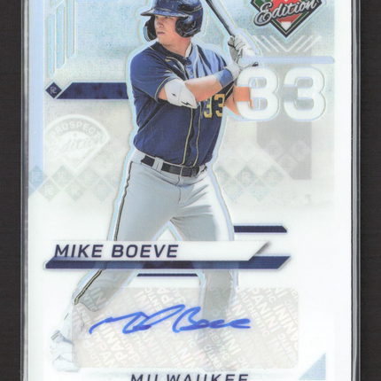 2025 Panini Prizm Prospect Edition Mike Boeve #7 Auto