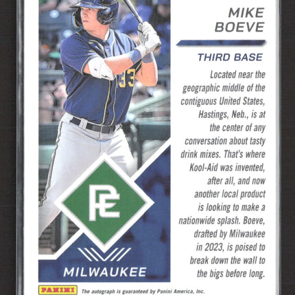 2025 Panini Prizm Prospect Edition Mike Boeve #7 Auto