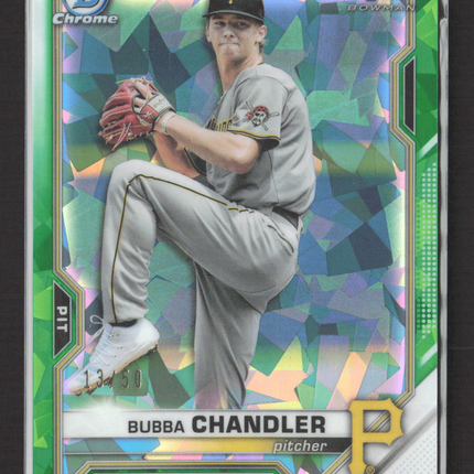 2021 Topps Bowman Draft Sapphire Edition Bubba Chandler #BDC-41 Green 13/50