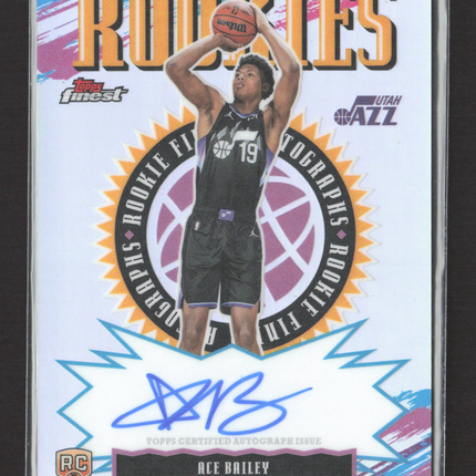 2026 Topps Finest Ace Bailey #RFA-AB Refractor RC Auto