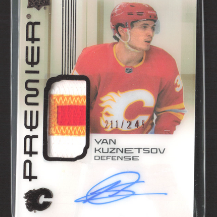 2025 Upper Deck Premier Yan Kuznetsov #AR-YK Bronze Rookie Auto Patch 211/249