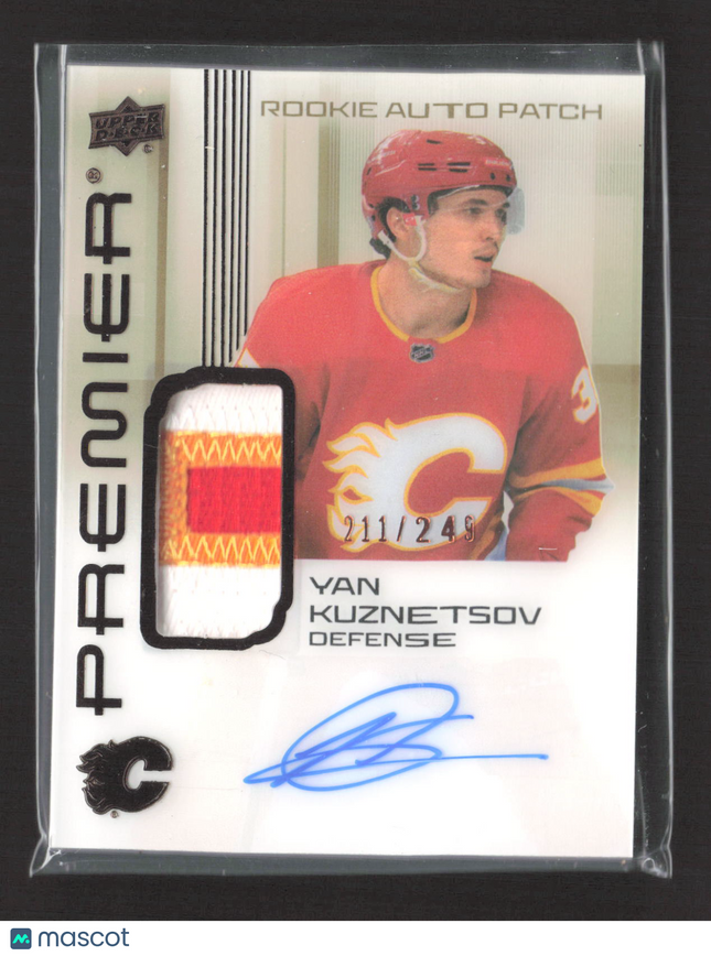 2025 Upper Deck Premier Yan Kuznetsov #AR-YK Bronze Rookie Auto Patch 211/249