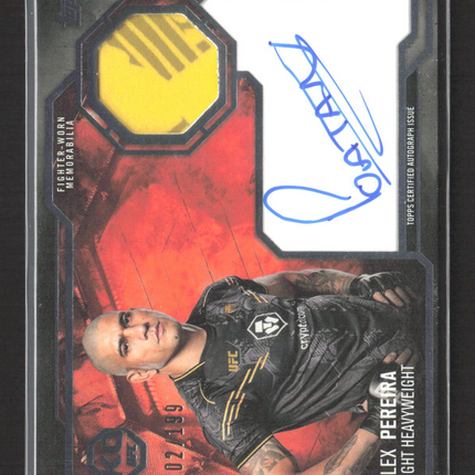2025 Topps Knockout UFC Alex Pereira #KAR-AP Relic Auto 102/199