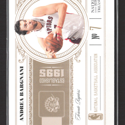 2010 Panini National Treasures Andrea Bargnani #92 /99