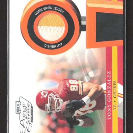 2002 Playoff Piece of the Game Tony Gonzalez #POG-54 Jersey Patch
