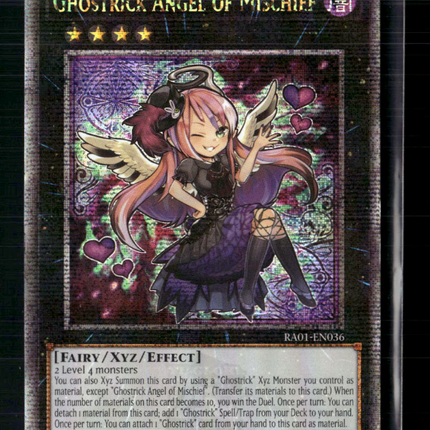 Yu-Gi-Oh! Ghostrick Angel of Mischief Rarity Collection SR RA01-EN036 1st Ed