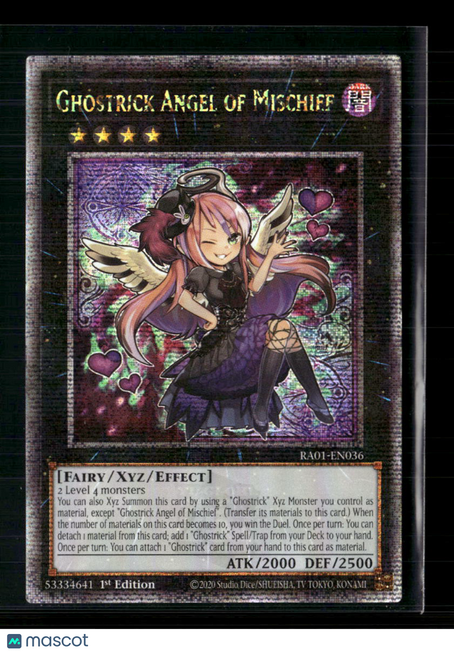 Yu-Gi-Oh! Ghostrick Angel of Mischief Rarity Collection SR RA01-EN036 1st Ed