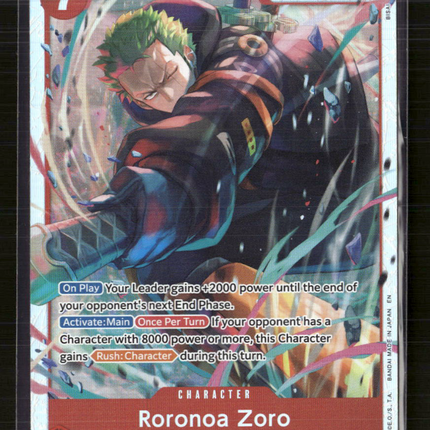 One Piece TCG Roronoa Zoro Adventure on Kami's Island SR • EB04-007 Foil