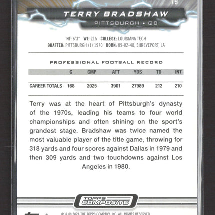 2024 Topps Composite Terry Bradshaw #79 Blue Orange Circles