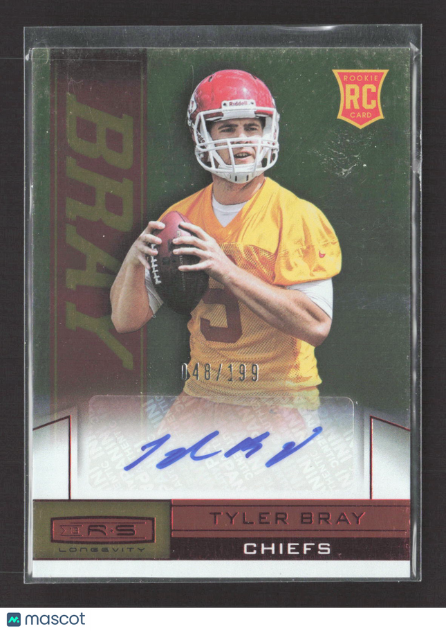 2013 Panini Rookies & Stars Longevity Tyler Bray #193 RC 048/199 Auto